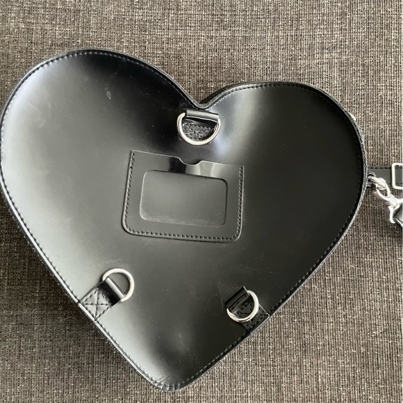 Dr. Martens Glossy Black Heart Crossbody Bag - Picture 2 of 2